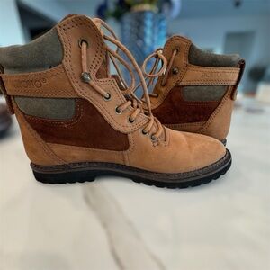 Sporto Brown Suede Hiking Combat Dark Academia Boots Size 8.5